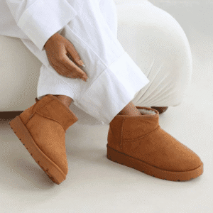 LUXEMBURG Taba Süet İçi Kürklü Bot