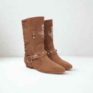 astrid taba hakiki süet nakışlı bot